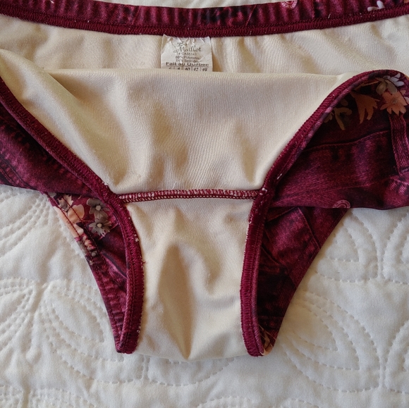 3 piece Swimsuit with coverup Jeans Print - Picture 9 of 13